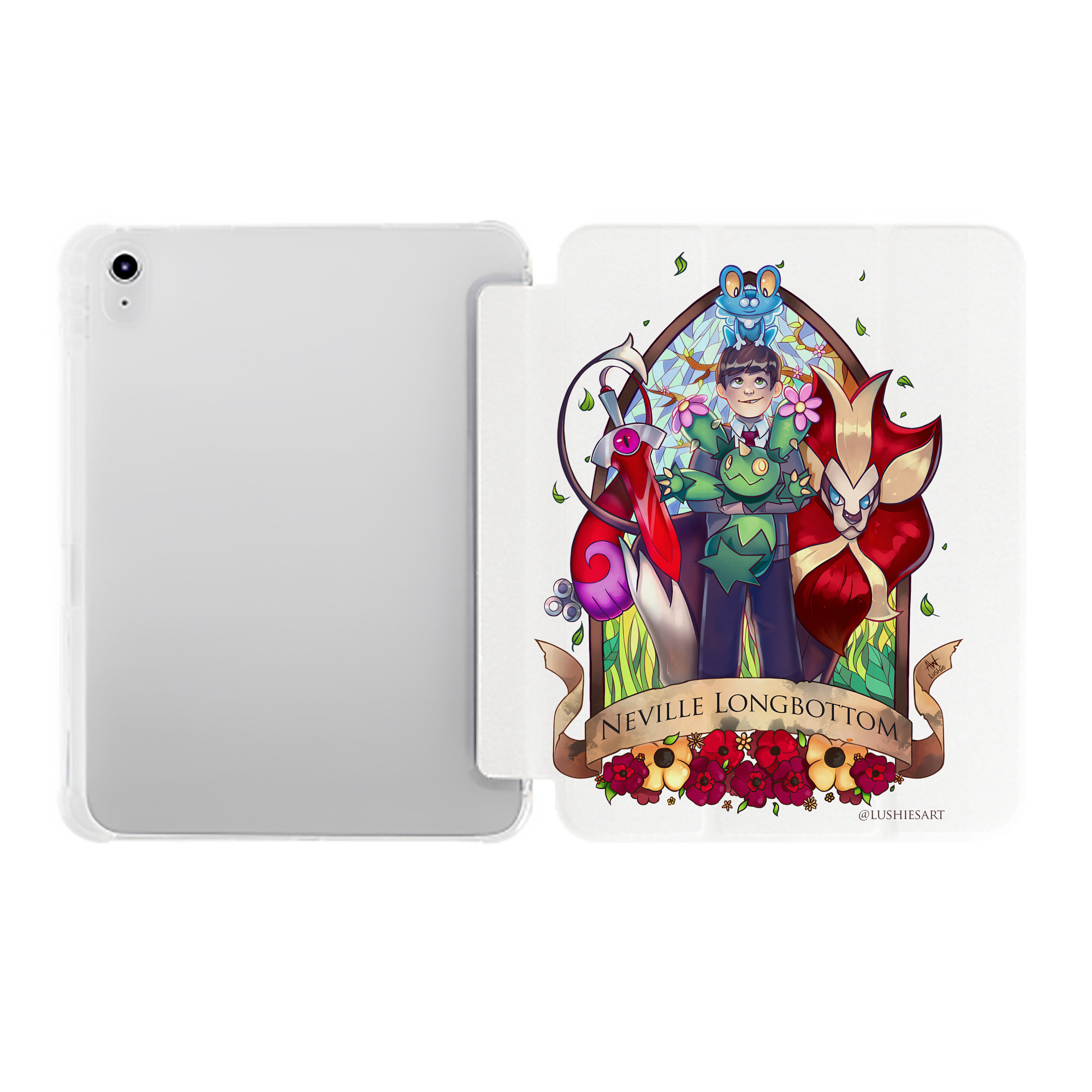 （画像用） Harry Potter ハリー・ポッターシリーズ IPad ケース ペン収納付き 三つ折りスタンド PUレザー×シリコン 対応機種9.5/10.5/10.9インチ